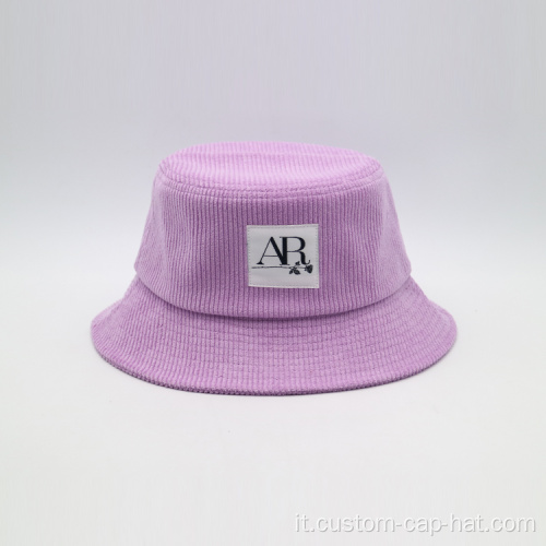 Cappello a velluto viola a velluto all'ingrosso